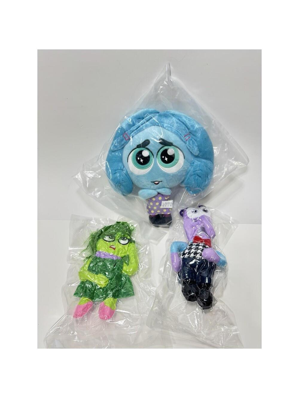 Inside Out 2 Plush Sadness Disgust Embarrassment Ennui Toy Set Disney Pixar